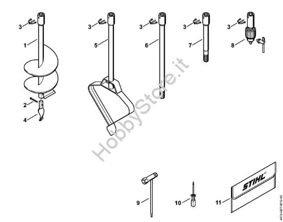 Trapani, utensili, optionals BT 121 BT 121-Z brand Stihl